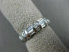 .87CT ROUND & BAGUETTE DIAMOND 14K WHITE GOLD 3D THREE ROW ANNIVERSARY RING 1222
