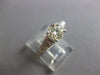 ESTATE 1.11CT DIAMOND 18K WHITE GOLD 3D ROUND GRADUATING 4 PRONG ENGAGEMENT RING