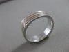 ESTATE SQUARE 14K WHITE & ROSE GOLD MENS WEDDING BAND RING 6MM SIZE 11.00 #20743