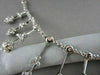 ANTIQUE 2.0CT DIAMOND 18KT WHITE GOLD DROP MULTI FLOWER ETOILE NECKLACE 17" LONG