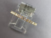 ESTATE .33CT DIAMOND 18KT YELLOW GOLD 2MM SEMI ETERNITY WEDDING ANNIVERSARY RING
