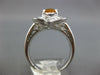 ESTATE 3.71CT DIAMOND & AAA YELLOW SAPPHIRE 18KT WHITE GOLD OVAL BALLERINA RING