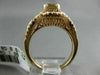 LARGE 1.56CT WHITE & CHOCOLATE FANCY DIAMOND 14K ROSE GOLD HEART ENGAGEMENT RING