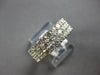 LARGE 2.10CT DIAMOND 14KT WHITE GOLD 3D SEMI ETERNITY WEDDING ANNIVERSARY RING