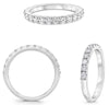 .46CT DIAMOND 14KT WHITE GOLD ROUND CLASSIC SEMI MOUNT WEDDING ANNIVERSARY RING
