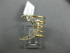 ESTATE LARGE .39CT ROUND DIAMOND 18KT ROSE GOLD CLASSIC MOON MULTI ROW FUN RING