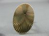 ESTATE EXTRA LARGE 14KT YELLOW GOLD OVAL SUNBURST CUFF LINKS #19858