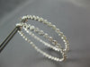 EXTRA LARGE 7.02CT DIAMOND 18KT WHITE GOLD 3D INSIDE OUT HOOP HANGING EARRINGS