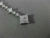 ESTATE LONG .56CT DIAMOND 18K WHITE GOLD CLASSIC JOURNEY INVISIBLE PENDANT 19808