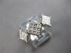 LARGE .75CT DIAMOND 14K WHITE GOLD PRINCESS GEOMETRICAL PAST PRESENT FUTURE RING