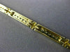 ESTATE 1.0CT DIAMOND 14KT WHITE & YELLOW GOLD CROSS RECTANGULAR TENNIS BRACELET