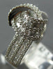 WIDE 1.62CT DIAMOND 18KT WHITE GOLD 3D CLASSIC ROUND & BAGUETTE LOVE KNOT RING