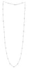 ESTATE 8.35CT DIAMOND 18KT WHITE GOLD 3D CLASSIC ROUND BY THE YARD FUN NECKLACE