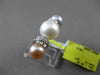 ANTIQUE .18CT DIAMOND 18KT WHITE GOLD AAA TRI COLOR NATURAL SOUTH SEA PEARL RING