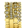 LARGE .99CT DIAMOND 18K YELLOW GOLD FILIGREE MILGRAIN STACKABLE ANNIVERSARY RING