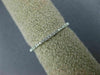 ESTATE .16CT DIAMOND 18KT WHITE GOLD 3D CLASSIC ROUND ETERNITY ANNIVERSARY RING