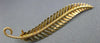 ESTATE 18KT YELLOW GOLD 3D CLASSIC HANDCRAFTED FILIGREE FLORAL LEAF BROOCH PIN