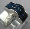 5.02CT DIAMOND &AAA SAPPHIRE 18KT WHITE GOLD 3D PRINCESS & ROUND CLOUD FUN RING