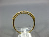 ESTATE .51CT DIAMOND 18KT YELLOW GOLD 9 STONE ROUND SHARE PRONG ANNIVERSARY RING