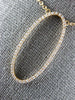 ESTATE .21CT DIAMOND 18KT ROSE GOLD 3D CLASSIC OPEN OVAL FUN NECKLACE
