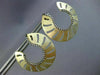 ESTATE LARGE .83CT DIAMOND 14KT YELLOW GOLD ETOILE CIRCULAR OPEN FLAME EARRINGS