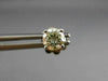 ESTATE .78CT ROUND DIAMOND 14KT WHITE GOLD CLASSIC 4 PRONG STUD EARRINGS #15653