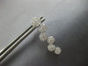 ESTATE 1.20CT DIAMOND 18KT WHITE GOLD MULTI FLOWER JOURNEY FUN HANGING EARRINGS