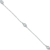 ESTATE 2.0CT DIAMOND 14KT WHITE GOLD 3D ROUND CLASSIC BY THE YARD LOVE NECKLACE