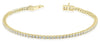 ESTATE 2.0CT DIAMOND 14KT YELLOW GOLD 3D CLASSIC ROUND TENNIS BRACELET