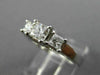 ESTATE .86CT DIAMOND 14KT WHITE GOLD 3 STONE PRINCESS LOVE ENGAGEMENT RING 25786