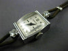 ANTIQUE LADY HAMILTON .35CT DIAMOND 14KT WHITE GOLD 3D ART DECO WATCH #499