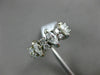 ESTATE .80CT ROUND & MARQUISE DIAMOND 14K WHITE GOLD 2 ROW ANNIVERSARY RING 1174