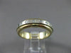 ESTATE .40CTW DIAMOND 14KT TWO TONE GOLD FLOATING MENS ANNIVERSARY RING #10837