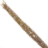 EXTRA LARGE 22.70CT MULTI COLOR PINK DIAMOND 18KT ROSE GOLD MULTI SHAPE BRACELET