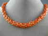 ANTIQUE LONG 925 SILVER GOLD PLATED CORAL HANDCRAFTED MULTI SHAPE NECKLACE 25358
