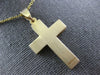 ESTATE .52CT DIAMOND 14KT TWO TONE GOLD 3D CLASSIC DOUBLE PLATED CROSS PENDANT