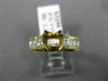 1.30CT DIAMOND 14KT YELLOW GOLD 3D LUCIDA SEMI MOUNT SQUARE ENGAGEMENT RING #229