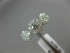 ESTATE WIDE 1.55CT ROUND DIAMOND 18K WHITE GOLD 3D PAST PRESENT FUTURE LOVE RING