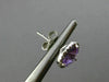 ESTATE 2.62CT DIAMOND & AAA AMETHYST 14KT WHITE GOLD ROUND HALO CLASSIC EARRINGS