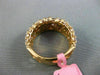 ESTATE WIDE 5.32CT PINK DIAMOND 18K ROSE GOLD MULTI ROW WEDDING ANNIVERSARY RING