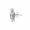 EXTRA LARGE 4.9CT DIAMOND 18K WHITE GOLD MULTI SHAPE FLOWER SQUARE STUD EARRINGS