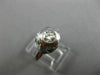 ANTIQUE .45CT DIAMOND SAPPHIRE 14K WHITE GOLD 3D FILIGREE ENGAGEMENT RING #25574