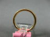 ESTATE .54CT PINK DIAMOND 18K ROSE GOLD 3 ROW ETERNITY WEDDING ANNIVERSARY RING