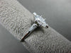 ESTATE WIDE .86CT DIAMOND MARQUISE 14KT WHITE GOLD 3 STONE ENGAGEMENT RING 22151