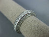 WIDE 2.7CT DIAMOND 14K WHITE GOLD ROUND 3D ETERNITY WEDDING ANNIVERSARY RING 990