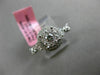 ESTATE .58CT ROUND DIAMOND 18KT WHITE GOLD DOUBLE HALO ENGAGEMENT PROMISE RING
