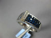 1.94CT DIAMOND & AAA SAPPHIRE 18KT WHITE GOLD PRINCESS & ROUND ETOILE BELT RING