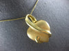 ESTATE LARGE 18KT YELLOW GOLD MATTE & SHINY ITALIAN HEART SHAPE PENDANT #28063