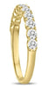 ESTATE .75CT DIAMOND 14K YELLOW GOLD ROUND 11 STONE SHARE PRONG ANNIVERSARY RING