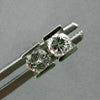 ESTATE .30CT DIAMOND 14KT WHITE GOLD 3D TENSION SOLITAIRE STUD EARRINGS #16287